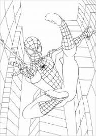 Download or print this amazing coloring page: Spiderman Free Printable Coloring Pages For Kids