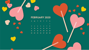 Monthly calendar for the month february in year 2021. February 2020 Valentines Candy Calendar Wallpaper Sarah Hearts