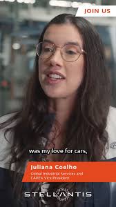 ✨ Meet Juliana Coelho, Head of Stellantis Production Way. From managing a  plant in Brazil to leading global manufacturing strategies, Juliana  embraced autonomy, challenges, and growth—all while ...