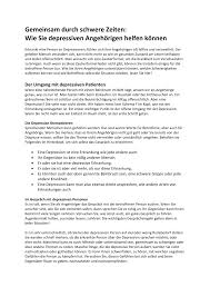 Pdf Gemeinsam Durch Schwere Zeiten Wie Sie Depressiven Angehorigen Helfen Konnen Https Www Limes Schlosskliniken De Themen Blog
