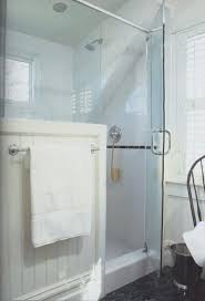 Walk In Shower With Half Height Wainscot Wall From Bhg Baths Half Wall Shower Half Walls Master Bathroom Shower