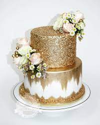 Gold Wedding Cake Glam Cake Sequins Wedding Cake Wedding Cake Videos Cool Wedding Cakes Wedding Anniversary Cakes
