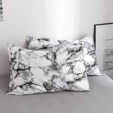 For those who love the look of marble, there's no photo: 5 Colors 2pcs Marble Pillow Case Microfiber Home Bedding Throw Pillow Case Home Decor Shopee Singapore