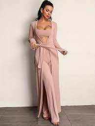 Annie's life is a mess. Mantel Mit Selbstgurtel Und Hose Set Cami Top Aktuelle Trends Gunstig Kaufen Shein Deutschland