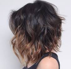 Short Black And Brown Ombre Hair Pin On Hair