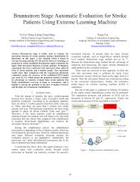 pdf brunnstrom stage automatic evaluation for stroke