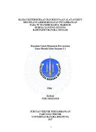 Pt mandiri karya teknik bergerak dibidang apa. Top Pdf Karya Makmur 123dok Com