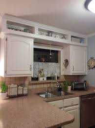 kitchen soffit, above kitchen cabinets