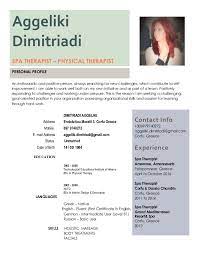 Maybe you would like to learn more about one of these? Cv Spa Therapist