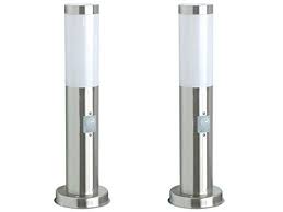 Ranex Lot De 2luminaires En Forme De Borne Avec Detecteur De Mouvement Hauteur 45cm Balises Lumineuses Exter En 2020 Detecteur De Mouvement Lumineux Eclairage Terrasse