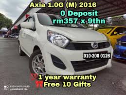 10 fakta perodua axia baru 2021. Perodua Axia 1 0g M 2016 Full Loan 0 Deposit Tanpa Lesen Tanpa Penjamin Cars Cars For Sale On Carousell