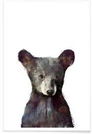 Little Bear En Affiche Premium Par Amy Hamilton Juniqe Art D Ours Art Animalier Illustrations Animalieres