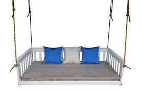Sometimes they even come with a canopy that can be used to block out the sun and other. Pine Wood Porch Daybed Swing From Dutchcrafters Amish Furniture