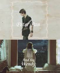 Peter Pan And His Wendy So Now I Kinda Want A Pan Wendy Love Plot Twist Thanks Person Who Made This Pi Once Upon A Time Peter Pan Peter Pan Peter