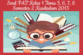 5 x 35 menit a. Soal Pat Ukk Kelas 1 Semester 2 Tahun 2019 Tema 5 6 7 8
