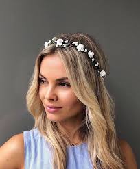 Bridal Flower Crown: White Floral Wedding Headpiece