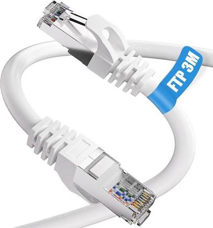 Cable De Red Blanco Cat 6E 3M