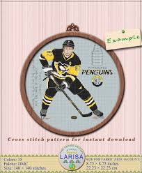 If you like our patterns, please follow us on instagram, like us on facebook, follow us on twitter, and check out our youtube channel for tutorials. Larisa Stitch Hockey Player Cross Stitch Pattern Facebook