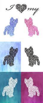 Download Yorkie Mandala Layered Svg Layered Svg Cut File