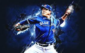 How to find the best baseball background photos? Download Wallpapers Hyun Jin Ryu Toronto Blue Jays Mlb Korean Baseball Player Portrait Blue Stone Background Baseball Major League Baseball Usa For Desktop Free Pictures For Desktop Free