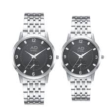 Ad Steel Ad8190 Couple Smart Casual Stainless Steel Chain Watches Ad Steel Selangor Malaysia Galawatches M Sdn Bhd Ad Steel Watches Watches Supplier Malaysia