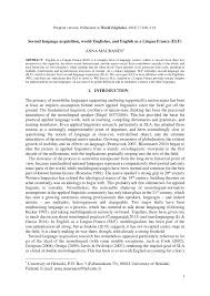 Daya1 noun capacity, energy, power barat daya southwest daya atom atomic energy, atomic power daya batin inner strength daya gaib supernatural power daya kuda horsepower. Pdf Second Language Acquisition World Englishes And English As A Lingua Franca Elf