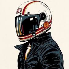 Artist Adi Gilbert Drawing Painting Helmet Motorcycle Racing Adigilbert Artist Drawing Helmet Motorcycle Pa Biker Art Bike Art Motorcycle Posters