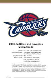2003-04 Cleveland Cavaliers Media Guide