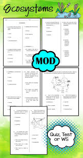 Created For An Introduction To Ecosystems This Worksheet Can Also Be Used As A Quiz Or Test The M Co Teaching Classroom Management Tips Middle School Lessons