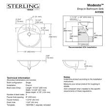 19 in round sterling modesto drop in