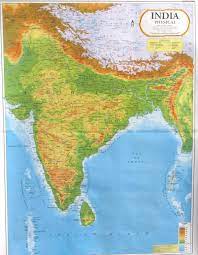 Diese karte zeigt eine kombination aus politischen und physischen merkmalen. Landkarte Indien Physische Karte Von Physischen Indien Sudasien Ostasien