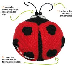 Coccinelle Porte Bonheur Crochet Amigurumi Coccinelle Porte Cles Crochet