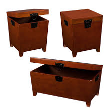 The luxor coffee table is distinguished bythe luxor coffee table is distinguished by its unique x design. Sei Furniture Pyramid Storage 3 Pc Set Trunk Table Set Of 3 Mission Oak Buy Online In Grenada At Grenada Desertcart Com Productid 27089131