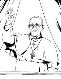 Pope francis leaves at the end of a mass of pentecost at saint peter's basilica at the vatican, may 20, 2018. Free Pope Francis Coloring Page Free Printable Coloring Pages For Kids