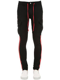 See more ideas about cargo pants, pants, cargo pants women. Amiri Slim Fit Cotton Twill Cargo Pants In Black Red Modesens