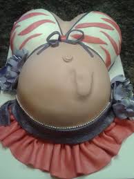 How To Make A Pregnant Belly Cake With Footprint Cakecentral Com