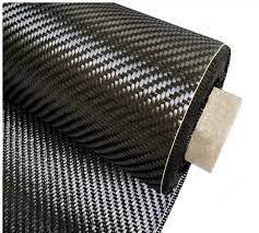 Black 3k 240g Carbon Fiber Fabric Twill Weave Light Weight For Car Decoration Car Decor Carbon Fiber Fabric Factory