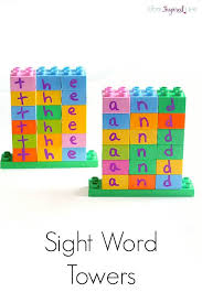 Toddlers are curious and are out there to explore the world. Lego Duplo Sight Word Towers