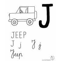 Da Colorare Lettera Disegni Jeep
