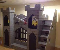 The original maxtrix castle bed was designed as a low loft with a slide, but we offer more options. Knight S Castle Bed Children S Themed Beds By Dreamcraft Furniture Castle Bedroom Kids Castle Bed Kid Beds