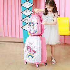 2 Pcs Kids Luggage Set 12 Backpack And 16 Kid Carry On Suitcase With Wheels Kids Luggage Kids Luggage Sets Kids Suitcase