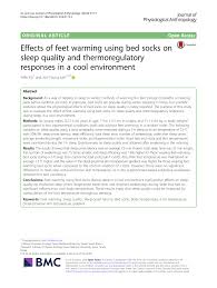 Buy top selling products like brookstone® foot & calf massager and homedics® shiatsu air pro foot massager with heat. Pdf Effects Of Feet Warming Using Bed Socks On Sleep Quality And Thermoregulatory Responses In A Cool Environment