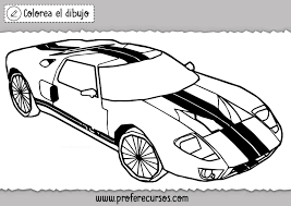 Coche De Carreras Para Colorear