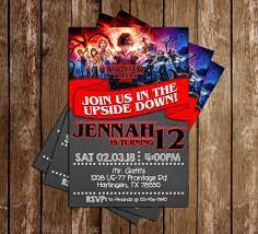 You'll need cones, sprinkles, cherries, mini waffles and candy. Novel Concept Designs Stranger Things Birthday Invitation