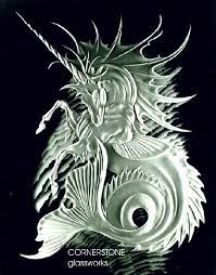 The Hippocampus Or Hippocamp Meaning Monster Horse Is A Mythological Creature Shared By Phoenician And Greek M Unicorn Art Glass Art Sculpture Seahorse Art