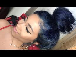 She has shown off her navy blue locks on her social media websites, as well as wearing them to various events including the billboard music. How To Dye Dark Hair To Blue Hair Youtube