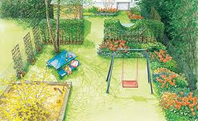 Unsere Erste Idee Ist Ein Familiengarten Mit Sitzplatz Und Ruhezone Reihenhausgarten Familiengarten Garten