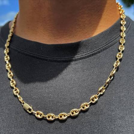 Cadena Tejido Gucci en oro 10k disponibles 6mm x 22” $700 6mm x 24” $800