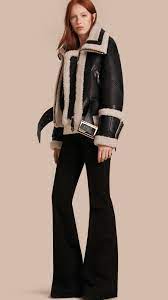 Women S Jackets Leather Bomber Jackets Burberry Official Jackets Leather Bomber Jacket Aviator Jackets