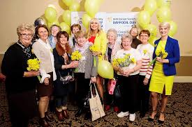 Coolock volunteers meet Miriam to support this year's Daffodil Day